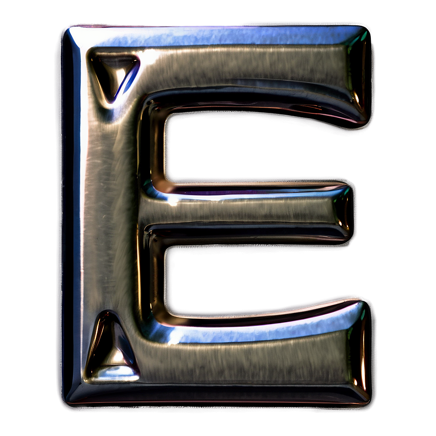 Metallic Letter E Png 84 PNG