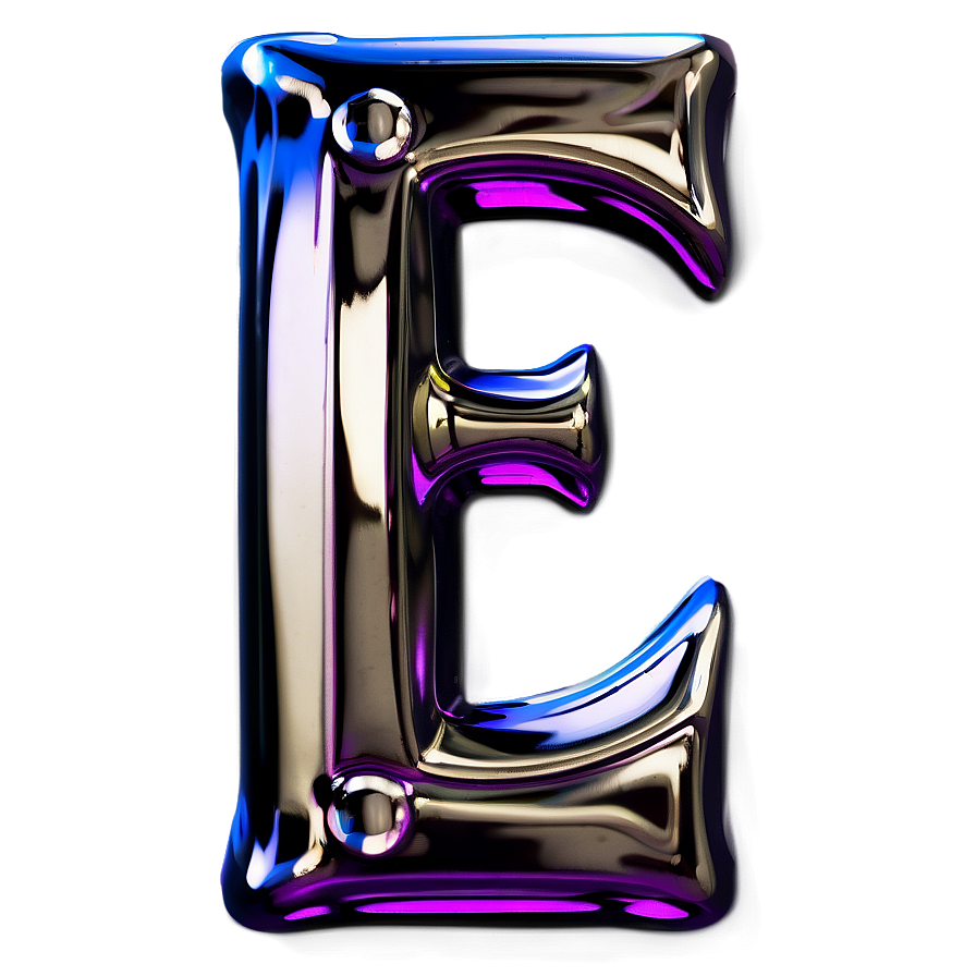 Metallic Letter E Png Kbt PNG