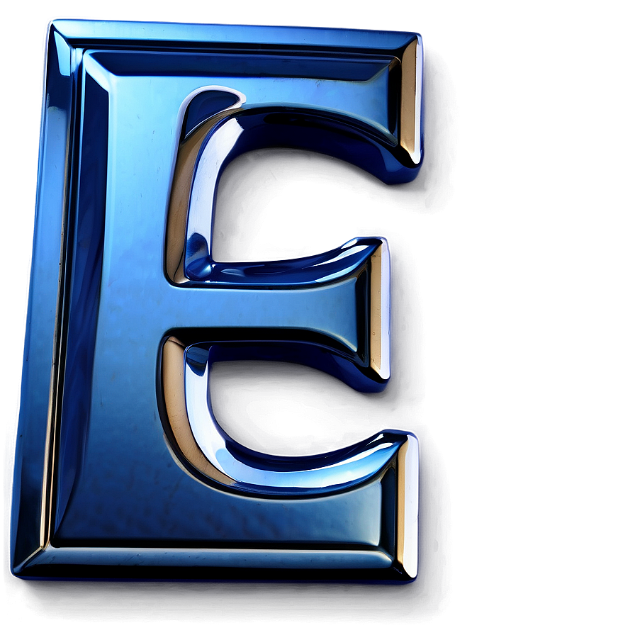 Metallic Letter E Png Uhh7 PNG