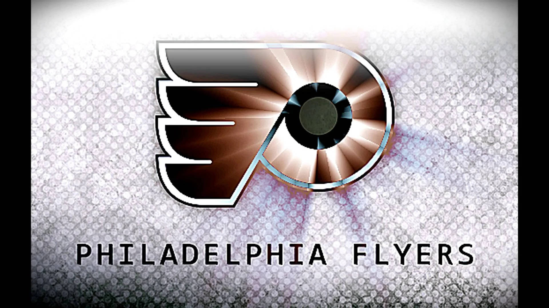Metallic Philadelphia Flyers Logo Wallpaper