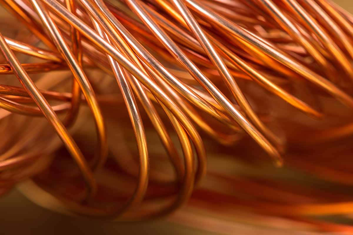 Copper Wires Are Arranged In A Pile