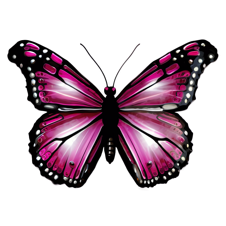 Download Metallic Pink Butterfly Png 05232024 | Wallpapers.com