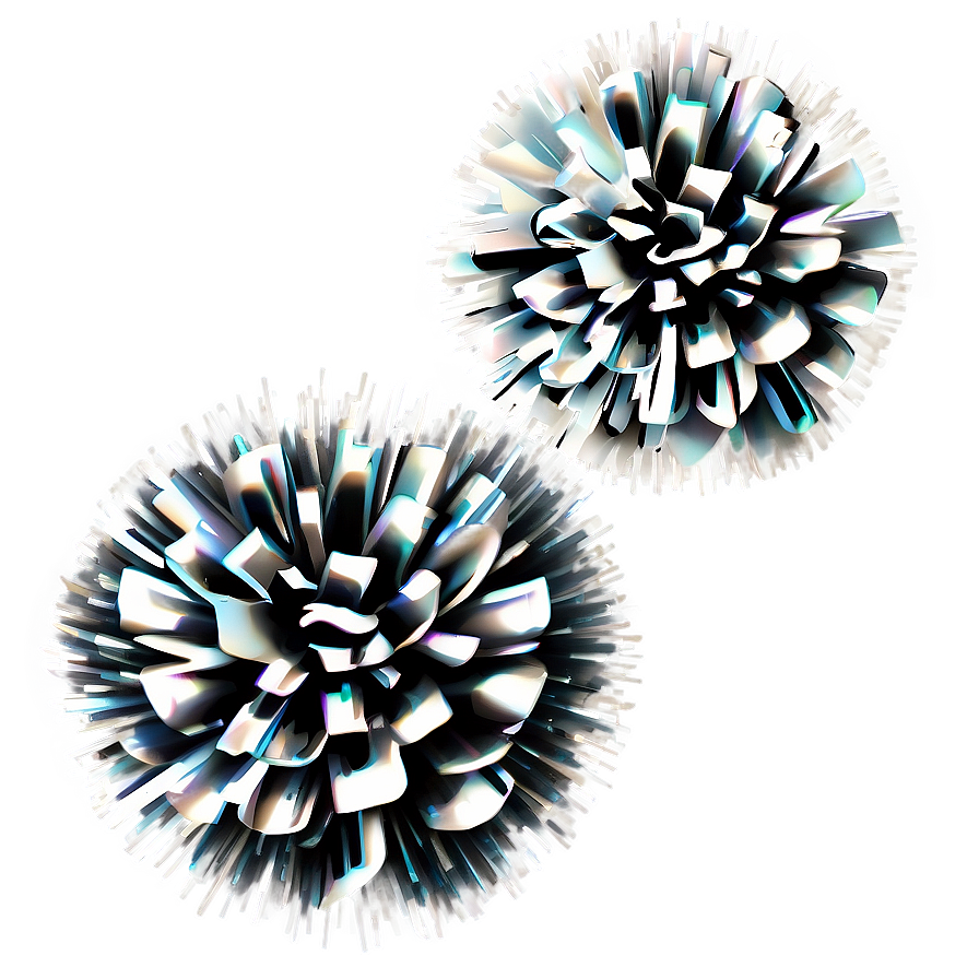 Metallic Pom Poms Png 32 PNG