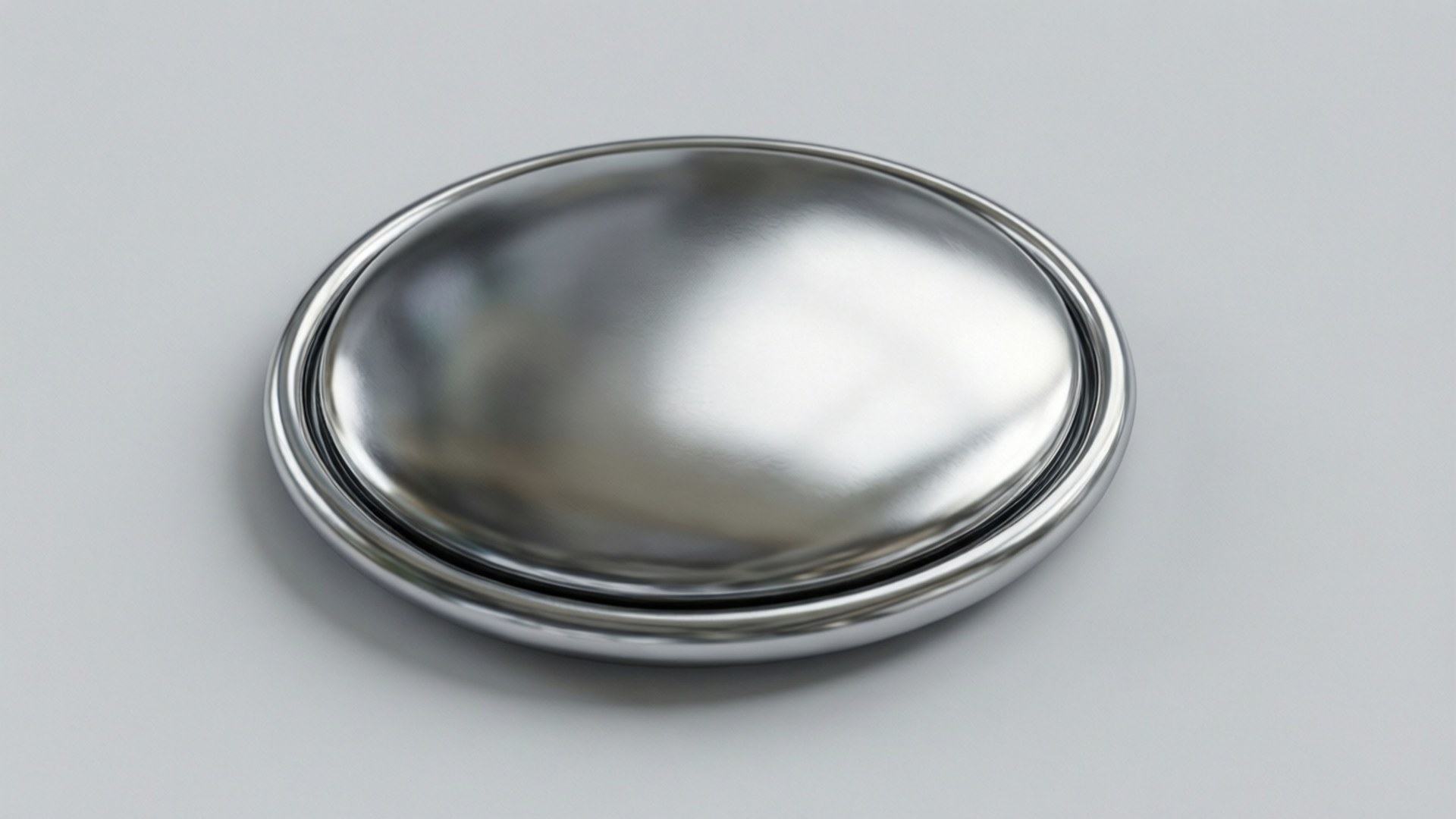 Metallic Silver 3D Button Fonds d'écran
