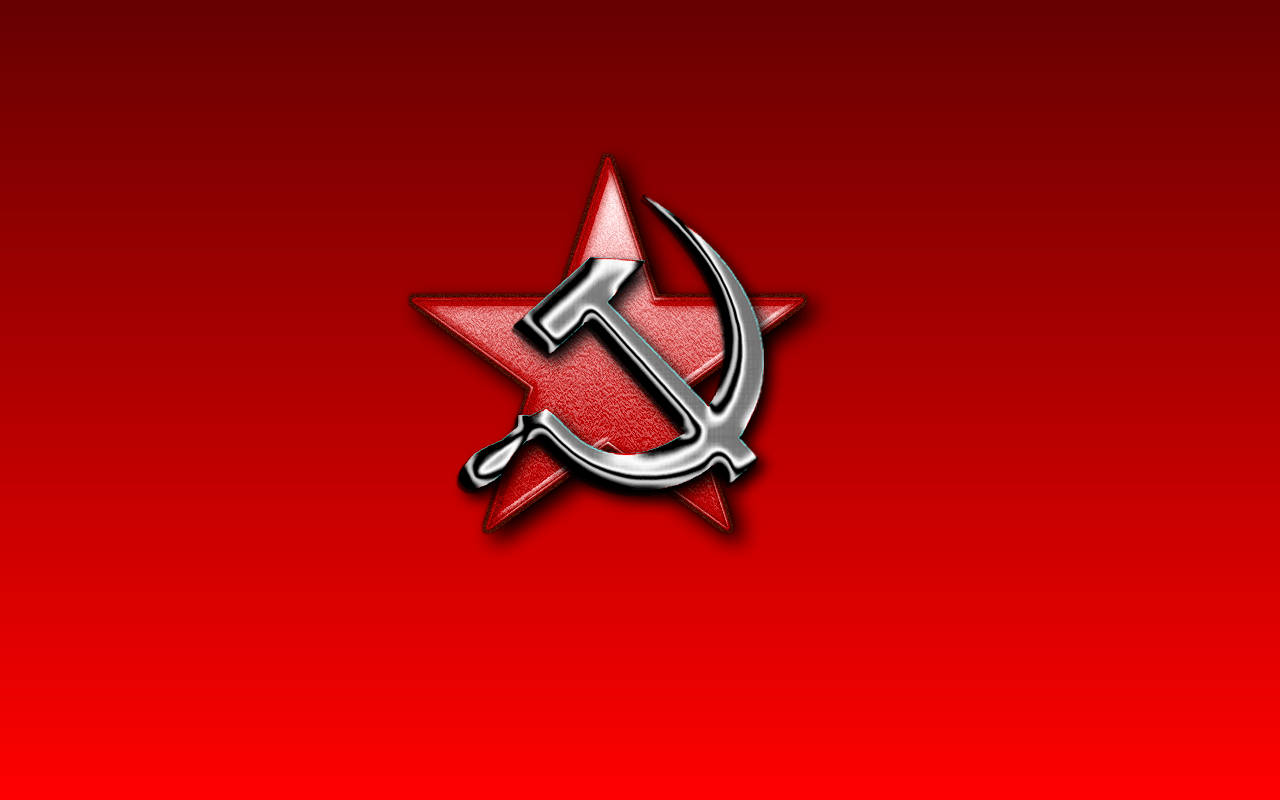 Metallic Soviet Union Flag Wallpaper