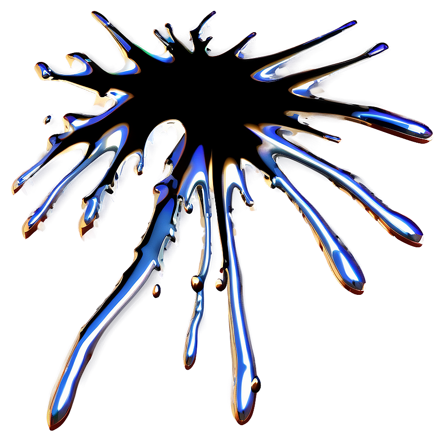 Metallic Splat Png Svy84 PNG