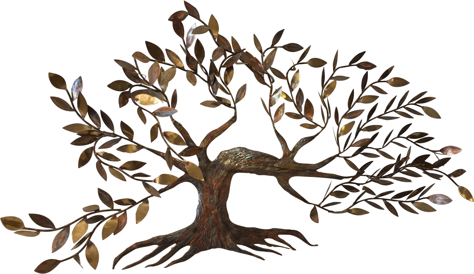 Metallic Tree Wall Art PNG