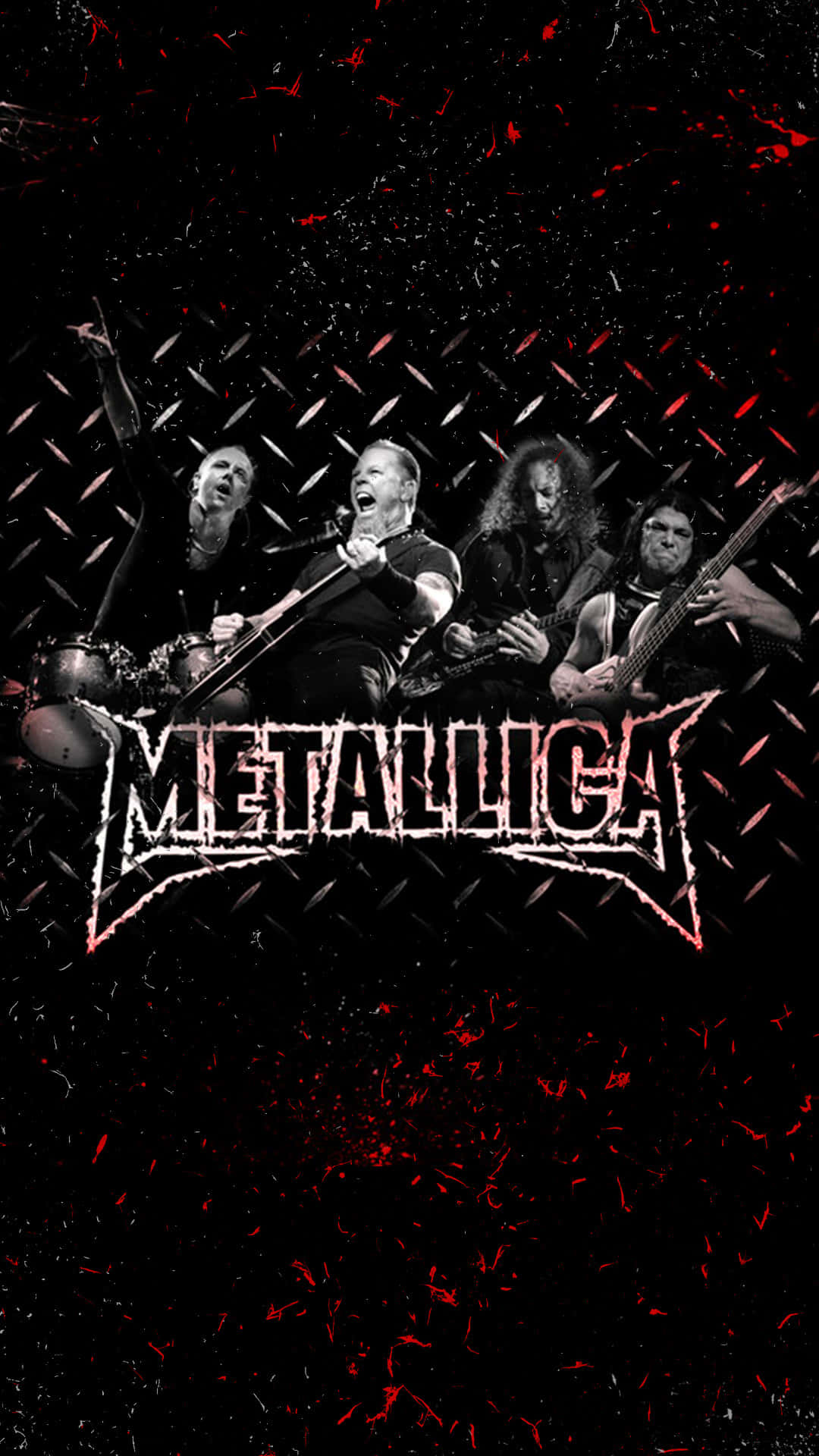 Metallica Band Performance Art Wallpaper