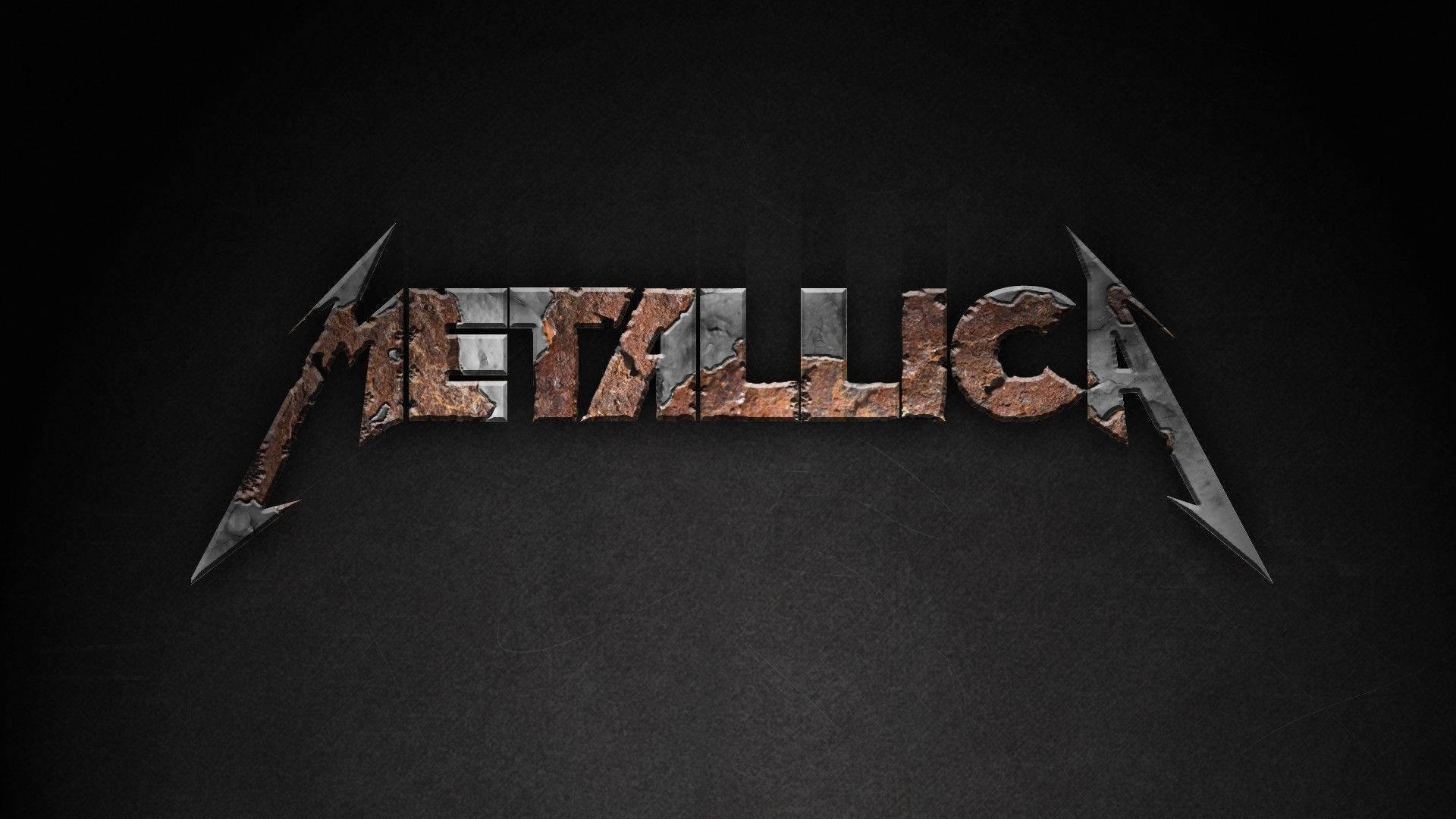 Rustic Metallica Logo Wallpaper