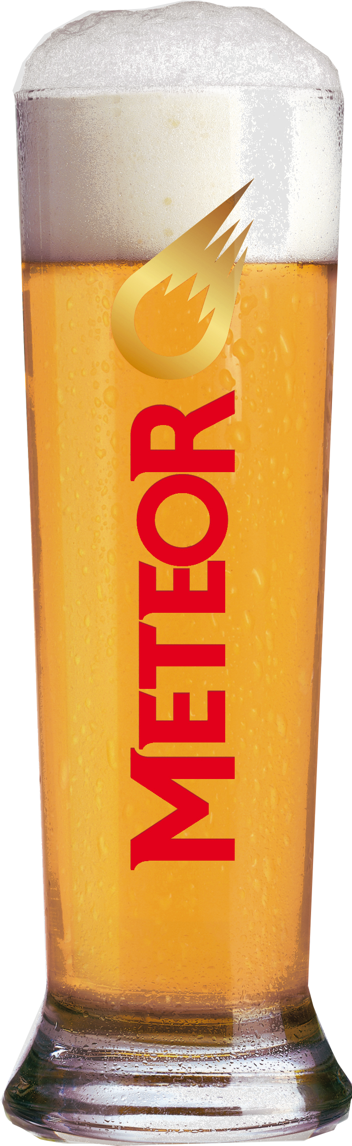 Meteor Beer Glass Frothy Beverage PNG
