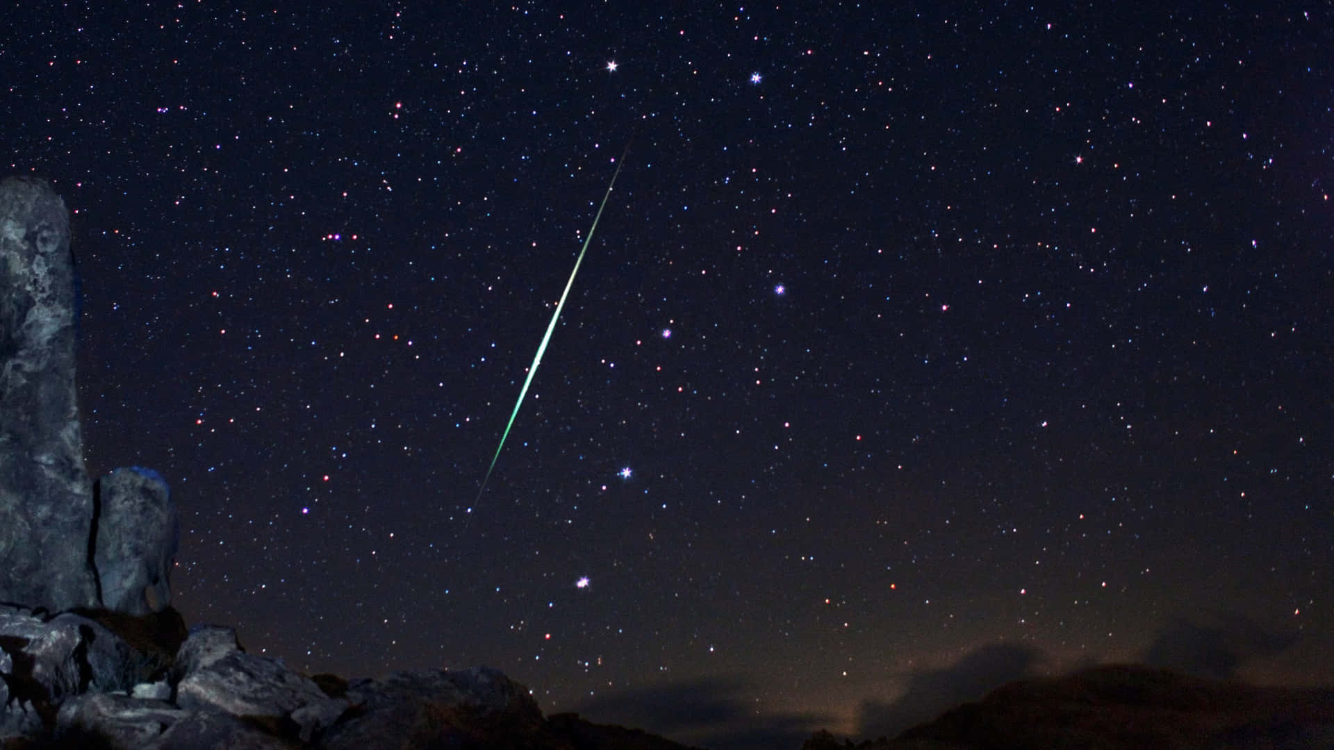 The Meteor Shower Lights Up the Sky
