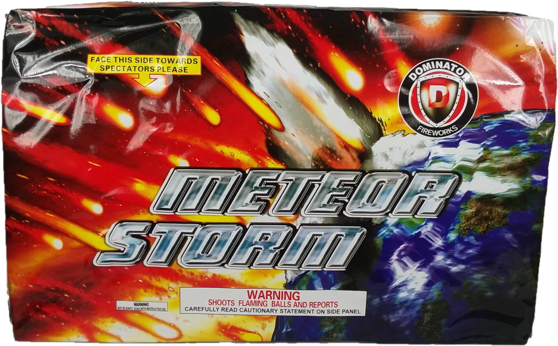 Meteor Storm Fireworks Packaging PNG