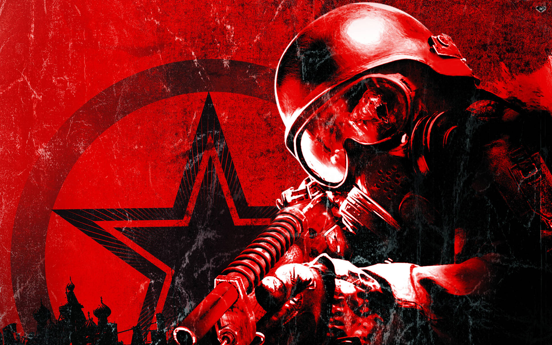 Metro 2033 Red Aesthetic Ranger kolonitapet Wallpaper