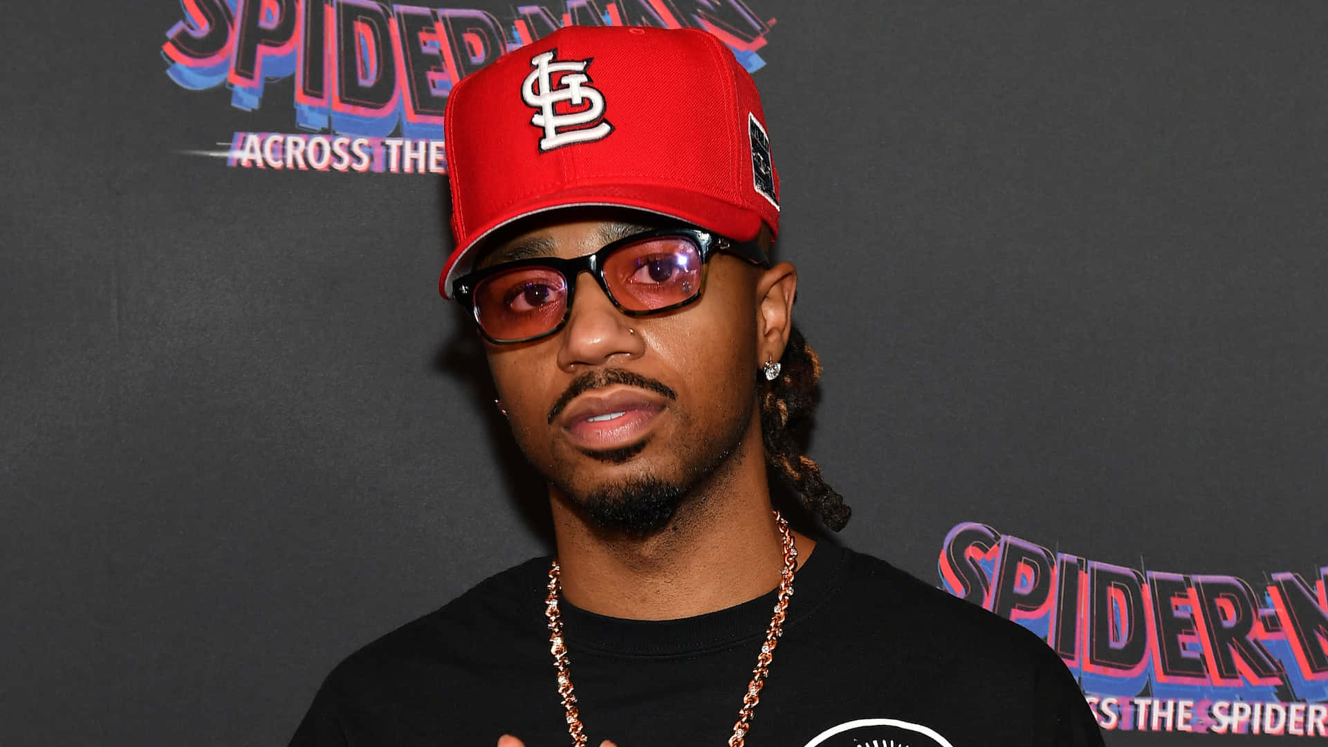 Metro Boomin Red Cap Event Appearance Wallpaper
