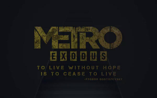Metro Exodus Grey Graphic Promo 3440x1440