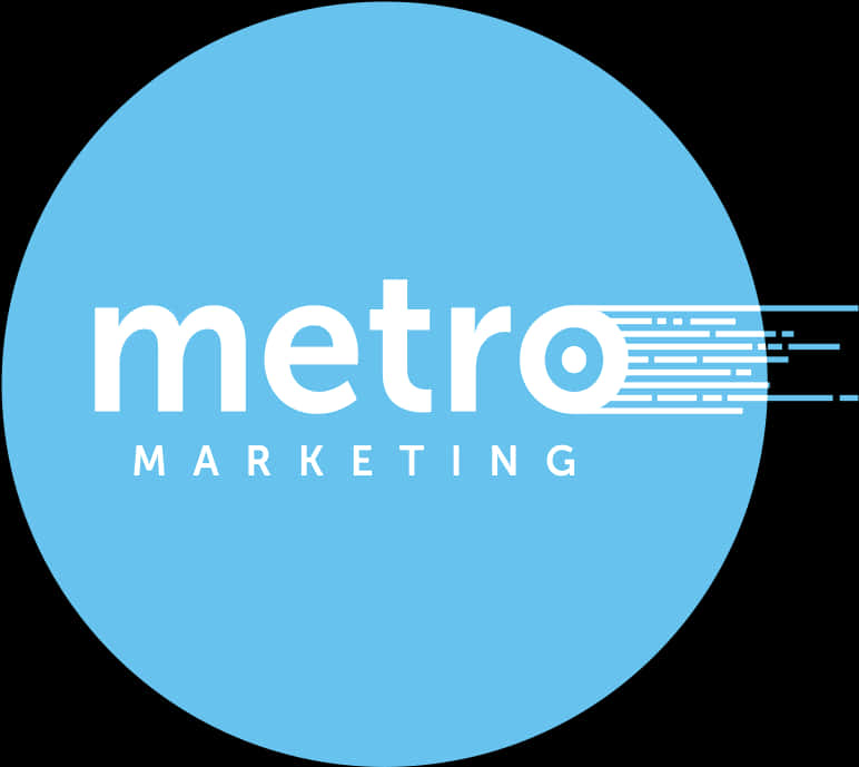 Metro Marketing Logo Design PNG