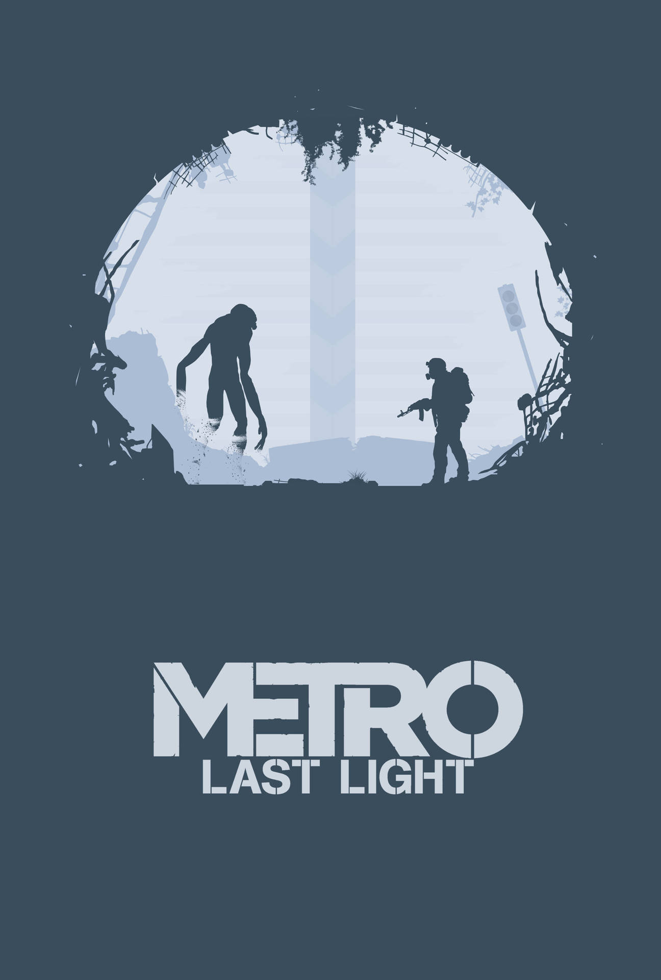 Metro Telefon Sidste Lys Kunst: Tag et smukt snapshot af lysstråler, der strømmer gennem træerne på en natlig kyst. Wallpaper