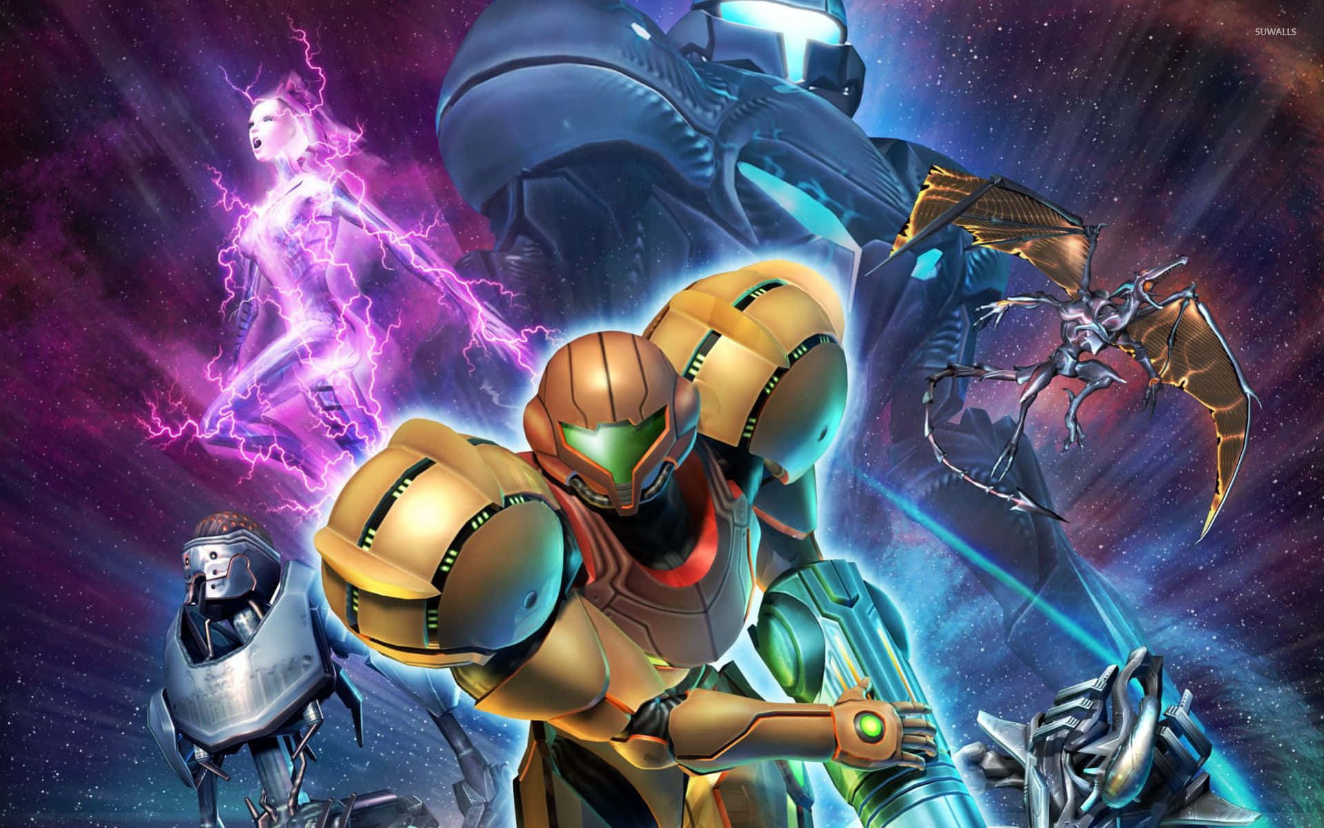 En plakat for Metroid Prime 3 Wallpaper