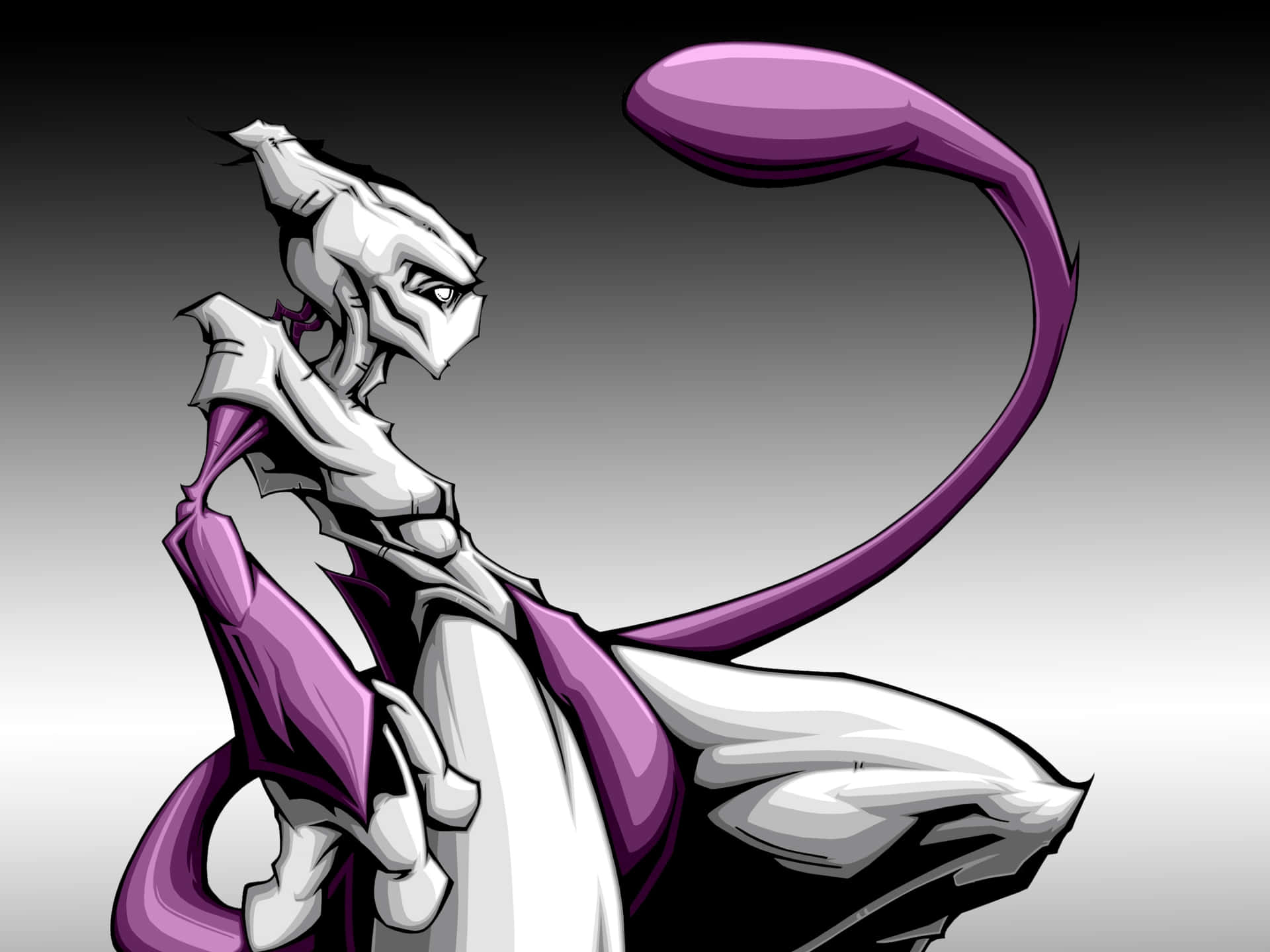 Mewtwo Pokémon White background Simple HD Wallpapers  Desktop and  Mobile Images  Photos