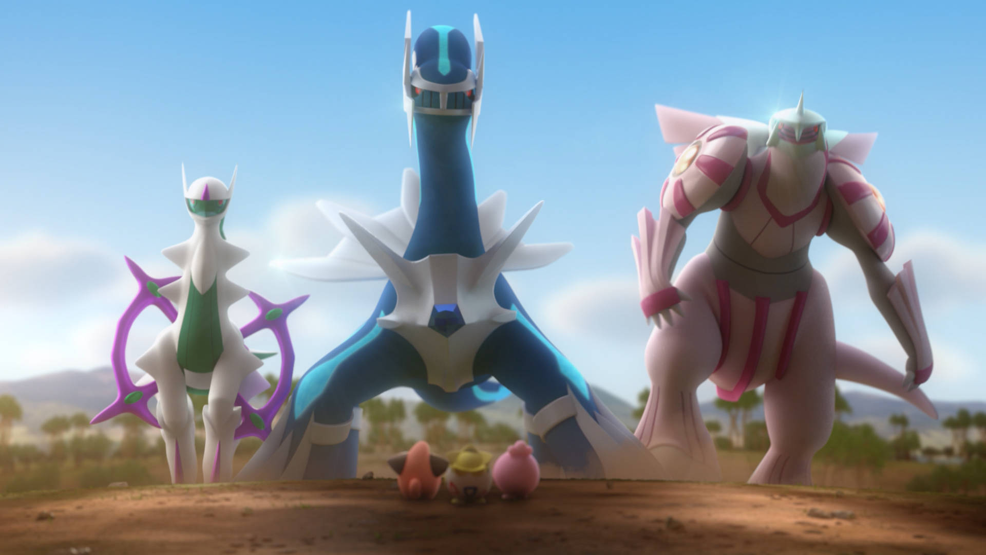 Pokémonlegendarios Y Su Poder Otorgado Por Arceus. Fondo de pantalla