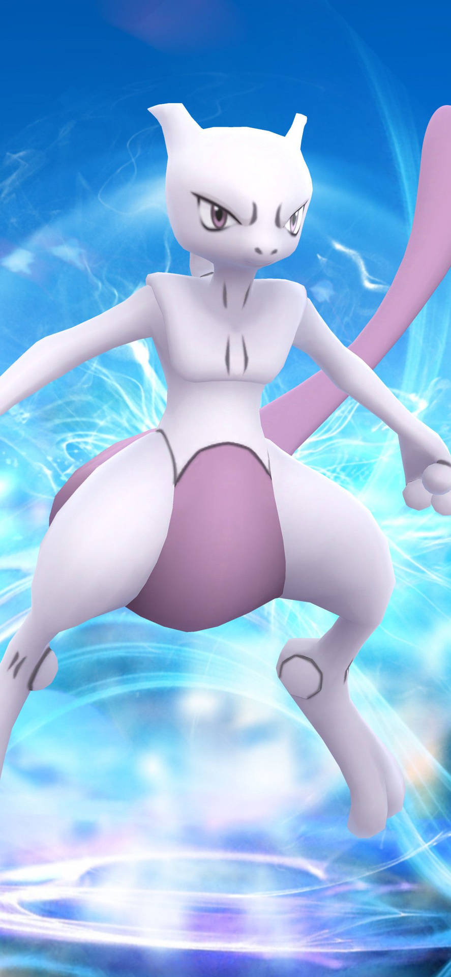 Mewtwo In Game Phone Wallpaper