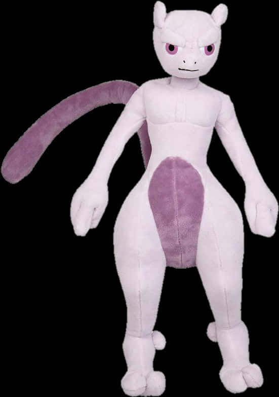 Mewtwo Plush Toy Standing PNG