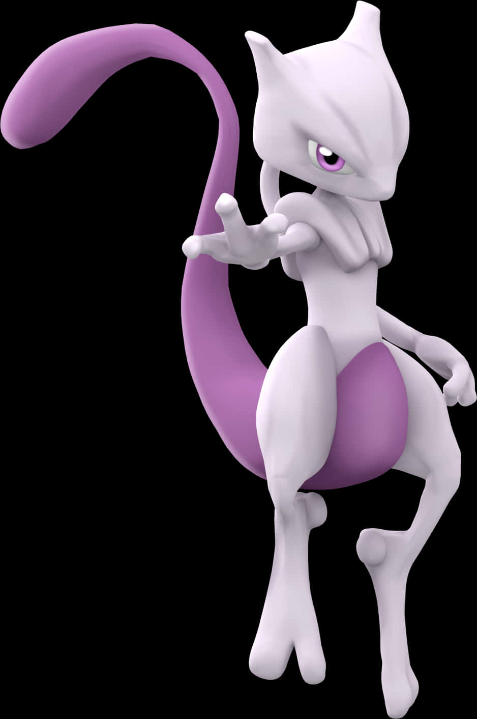 Mewtwo Pokemon Character Pose PNG