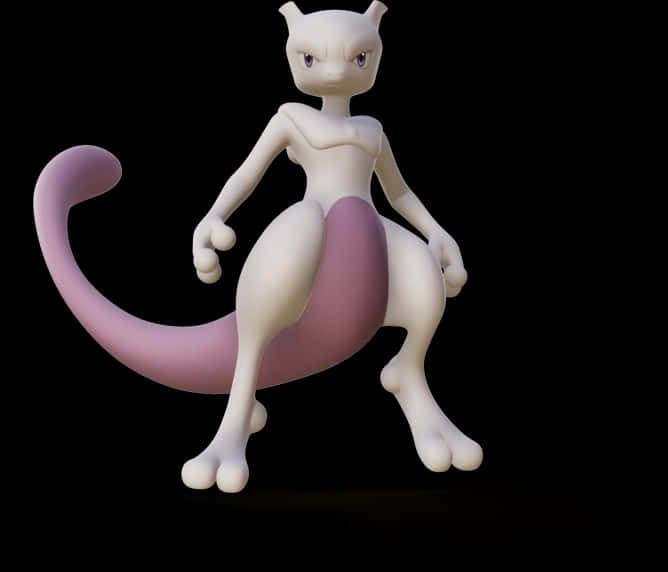 Mewtwo Pokemon3 D Model PNG