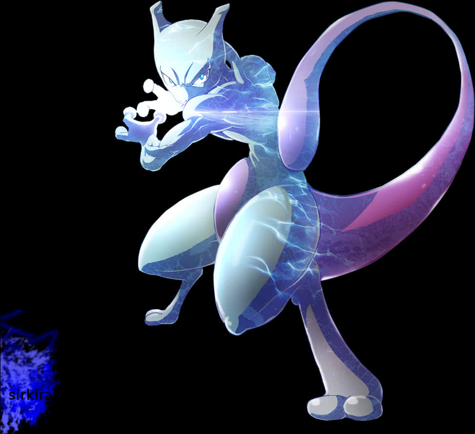 Mewtwo Power Stance PNG