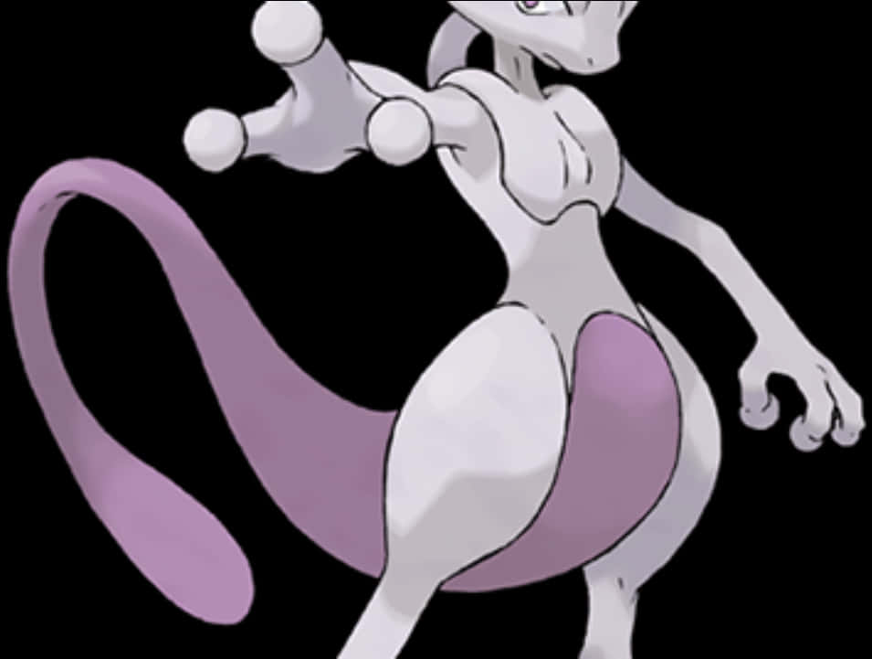 Mewtwo Powerful Psychic Pokemon PNG