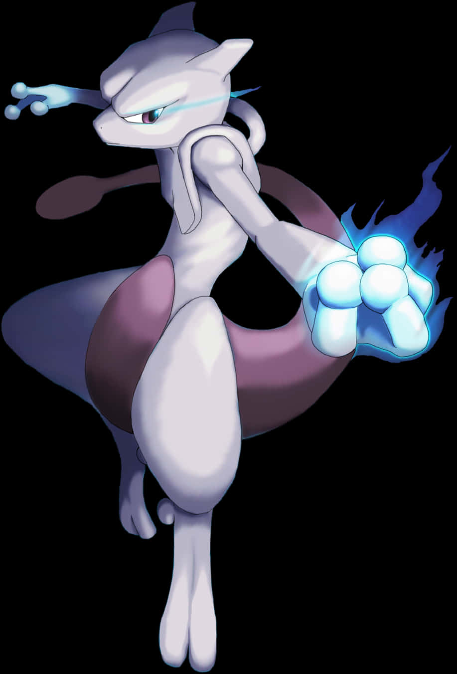 Mewtwo Powerful Psychic Pokemon PNG