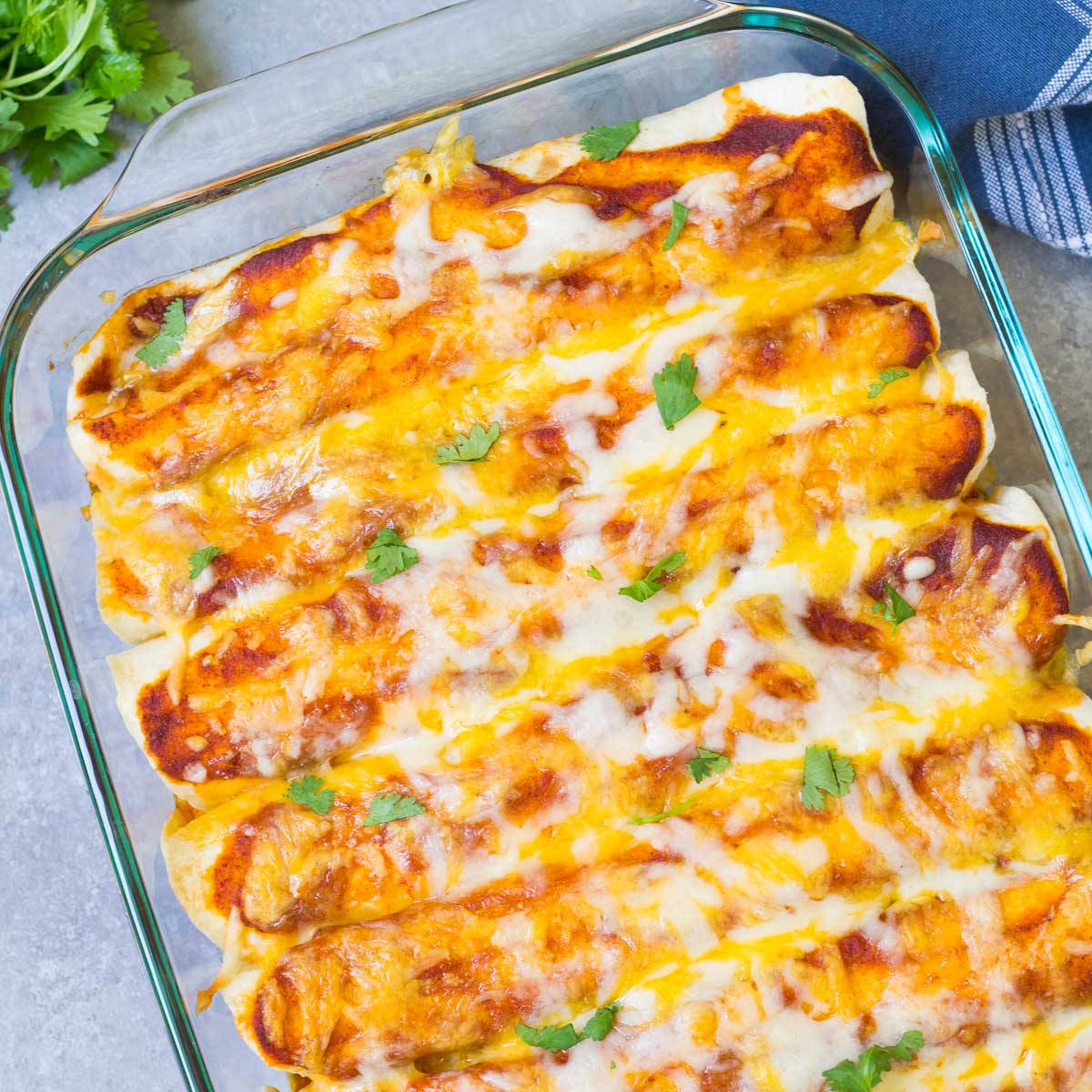 Mexican Baked Enchiladas With Cheesy Top Wallpaper