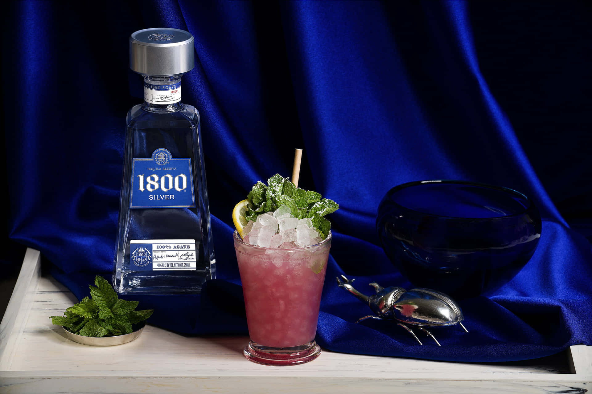 Mexican Brand 1800 Tequila Holiday Smash Wallpaper