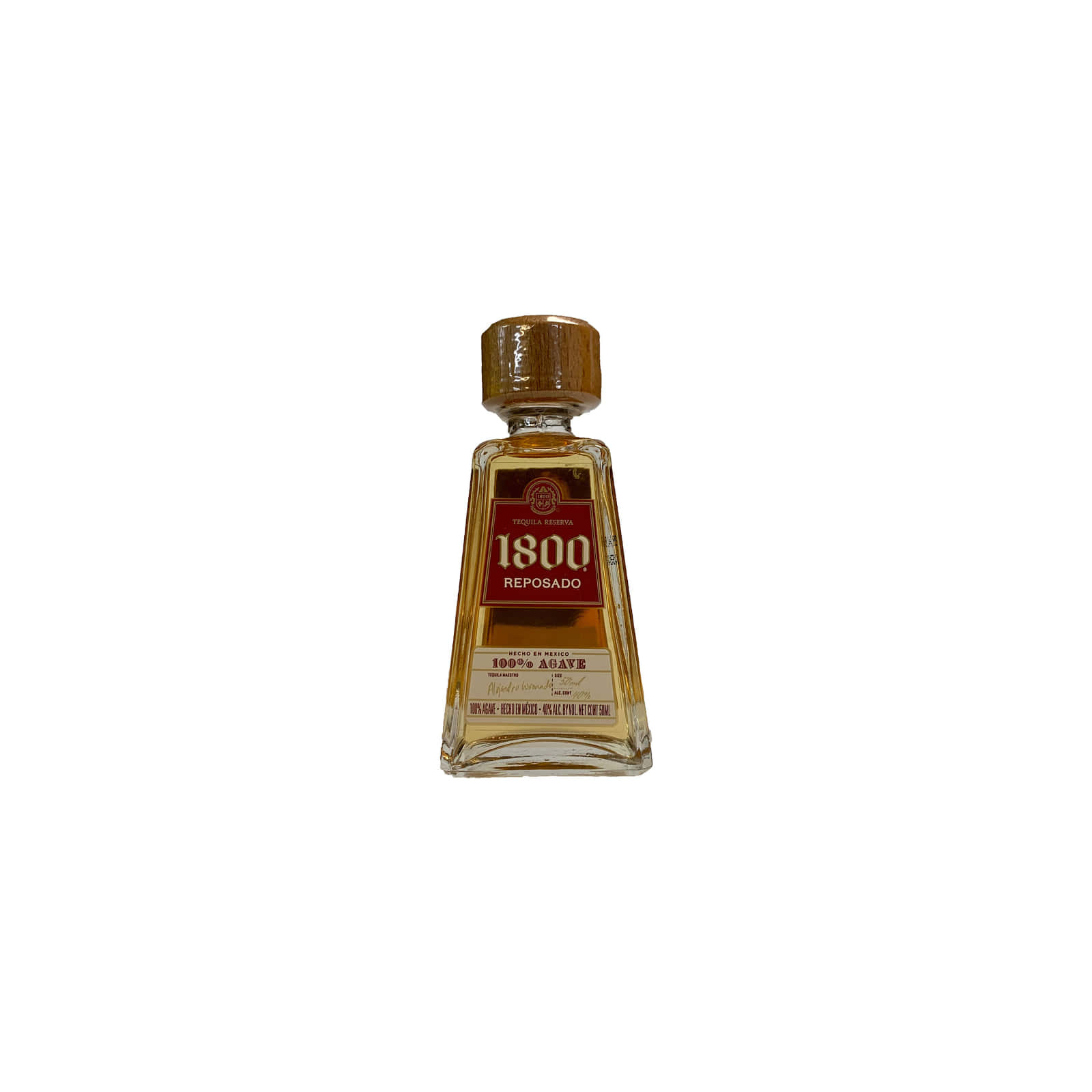 Mexican Brand 1800 Tequila Reposado Mini Bottle Wallpaper