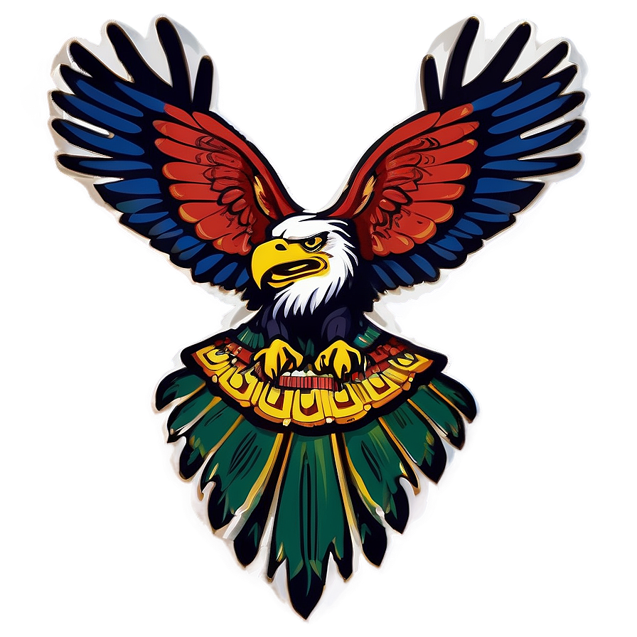 Download Mexican Eagle Ancestral Art Png Ymw47 | Wallpapers.com