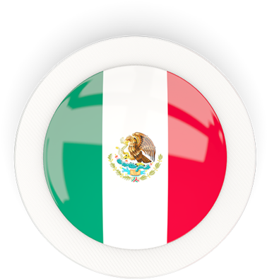 Mexican Flag Badge PNG