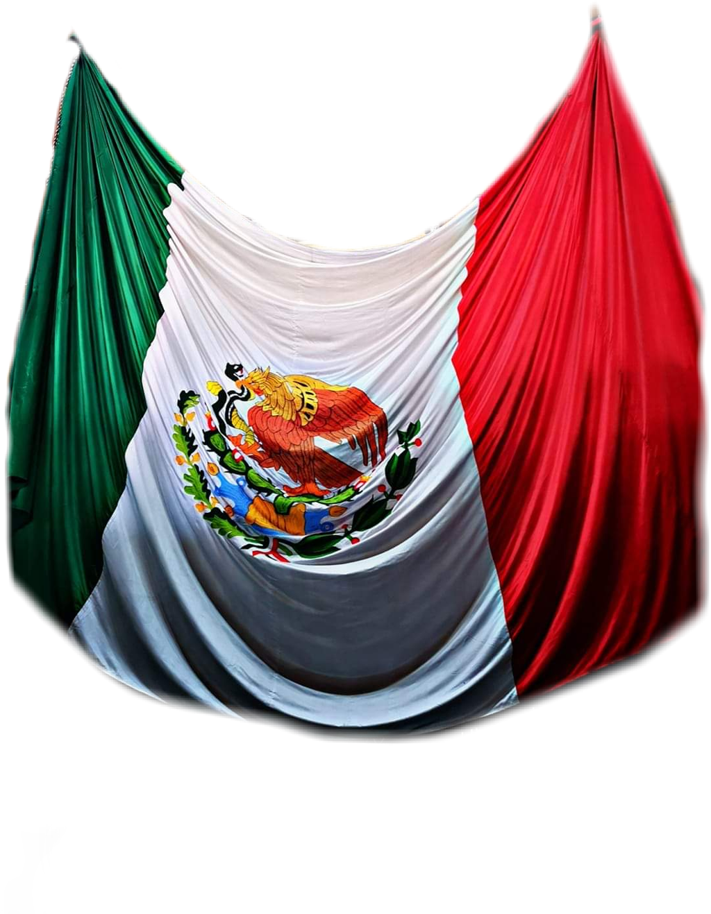 Mexican Flag Display PNG