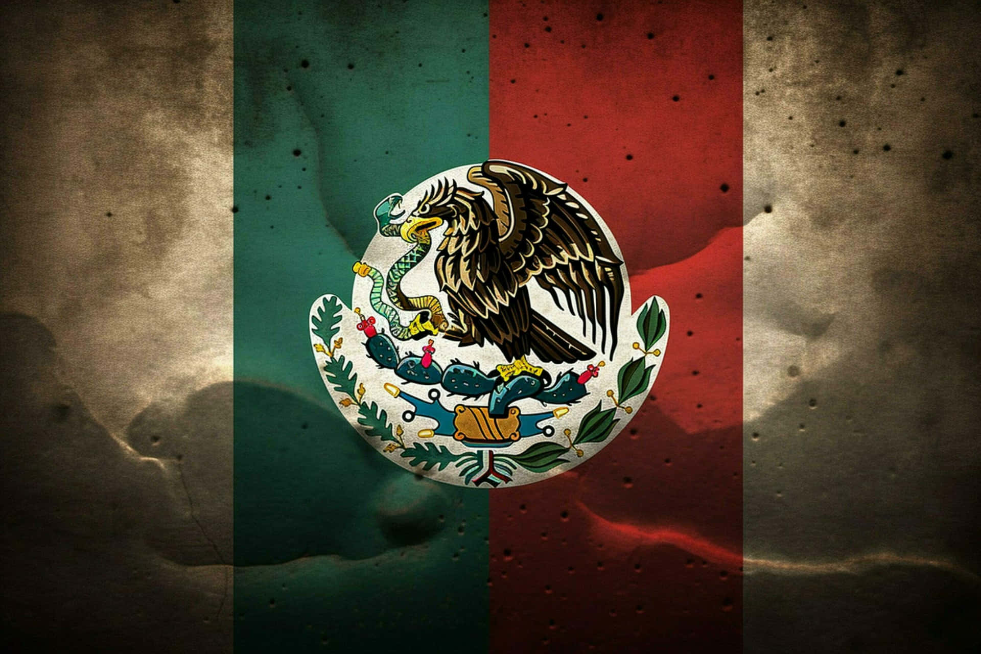 Mexican Flag Eagle Artwork Wallpaper