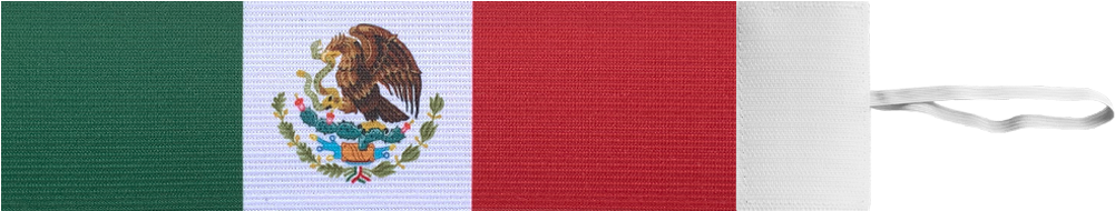 Mexican Flag Fabric Texture PNG