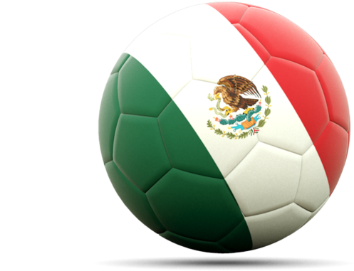 Mexican Flag Soccer Ball PNG