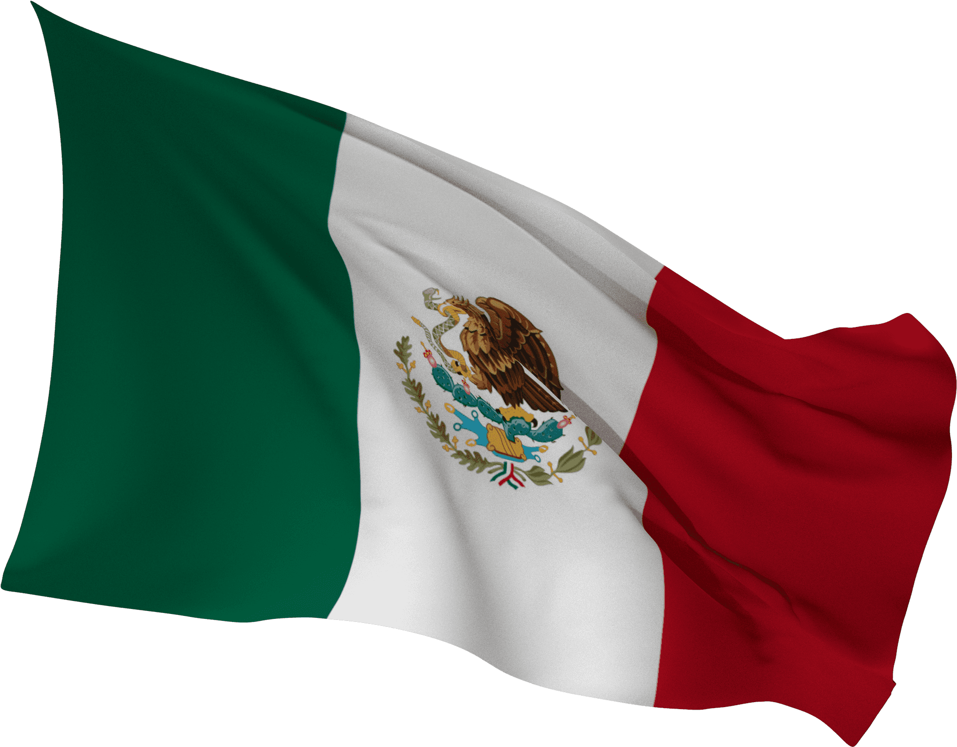 Mexican Flag Waving PNG