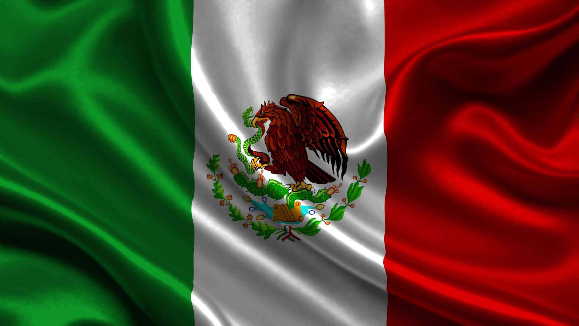 Mexican Flag Waving Aesthetic Wallpaper