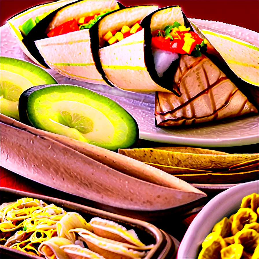 Mexican Food Buffet Png Ivf PNG