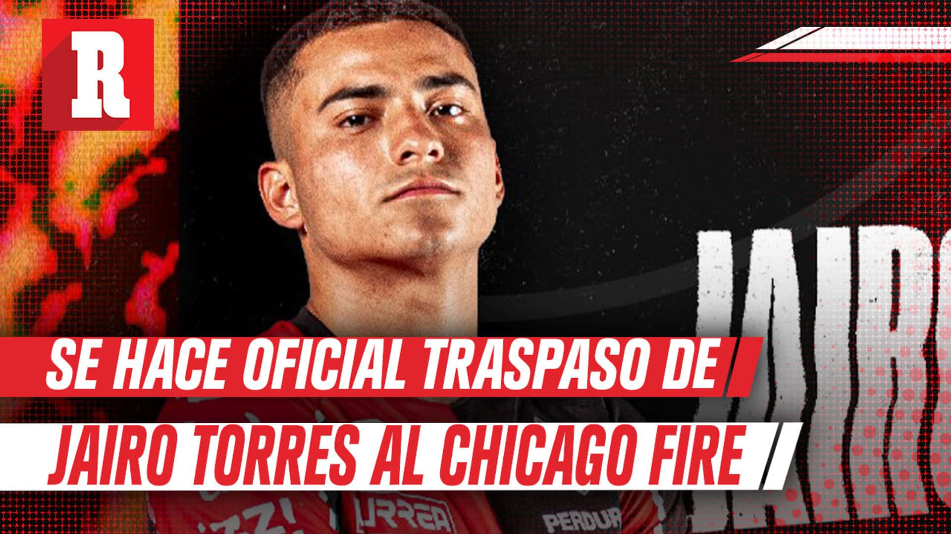 Pósterdel Jugador Mexicano De Fútbol Jairo Torres Del Chicago Fire. Fondo de pantalla