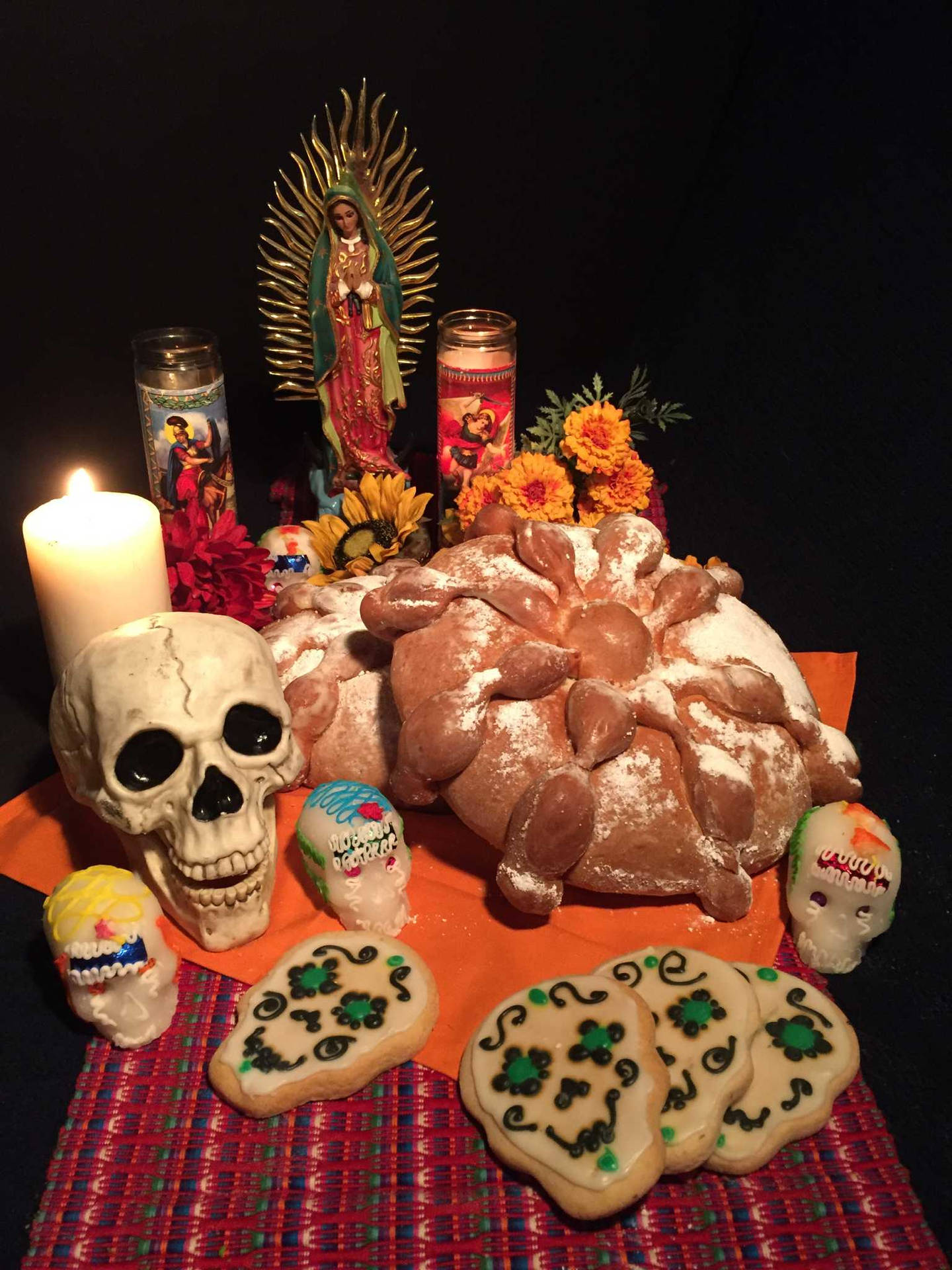Mexican Offering On Altar