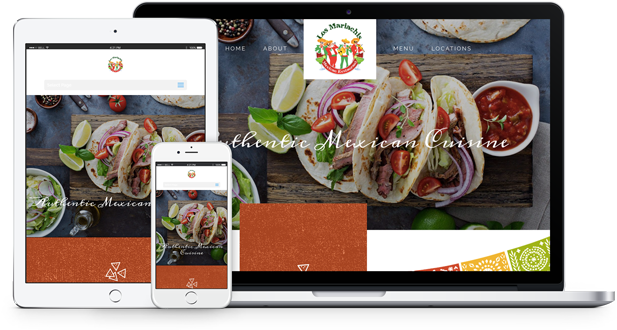 Mexican Restaurant Website Responsive Design PNG