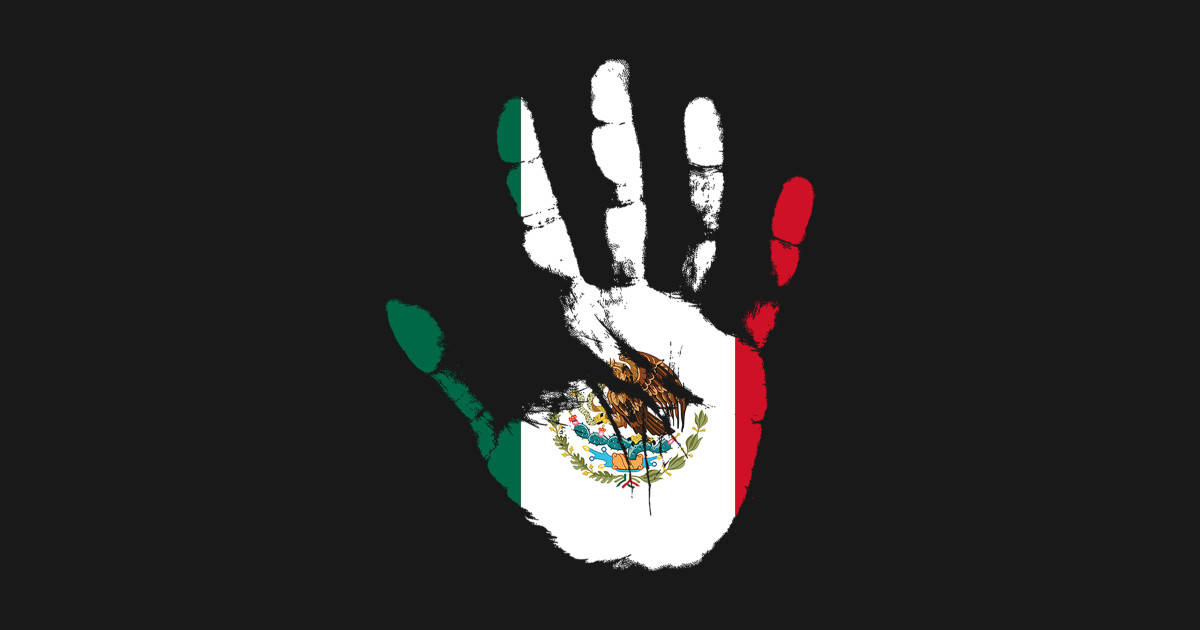 Mexico Flag Handprint Wallpaper