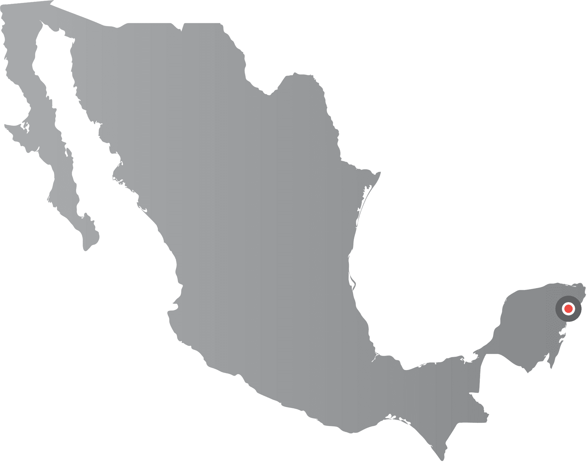 Mexico Mapwith Red Marker PNG