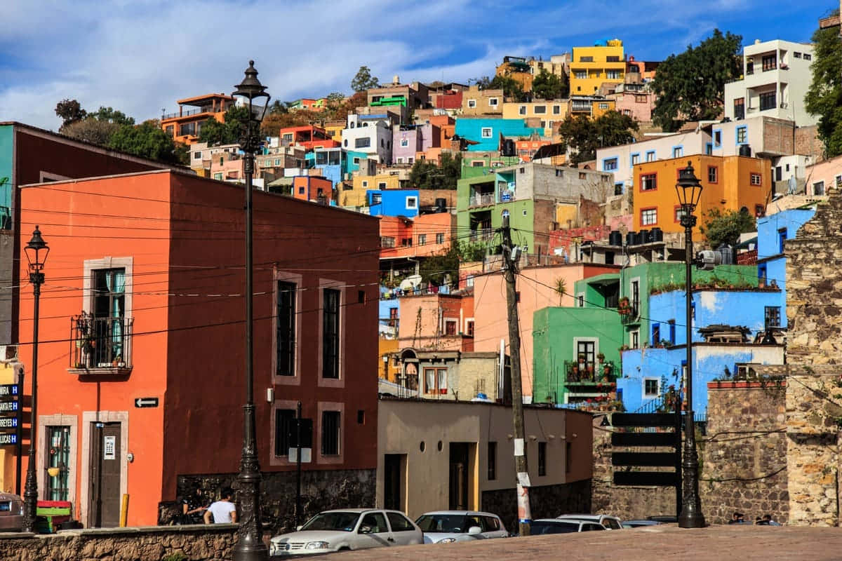 Explorandoas Coloridas Ruas Da Cidade Do México.