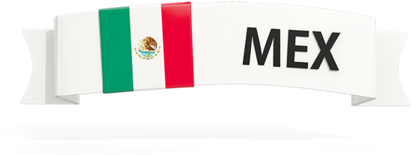 Mexico Ribbon Banner Design PNG